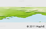 Physical Panoramic Map of the area around 78° 42' 20" N, 20° 28' 30" E