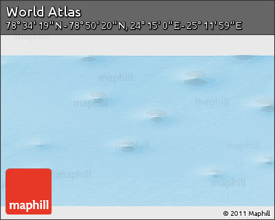 Physical 3D Map of the Area around 78° 42' 20" N, 24° 43' 30" E