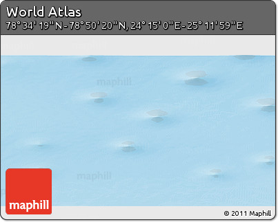Physical 3D Map of the Area around 78° 42' 20" N, 24° 43' 30" E
