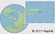 Savanna Style Location Map of the area around 78° 42' 20" N, 26° 25' 29" E