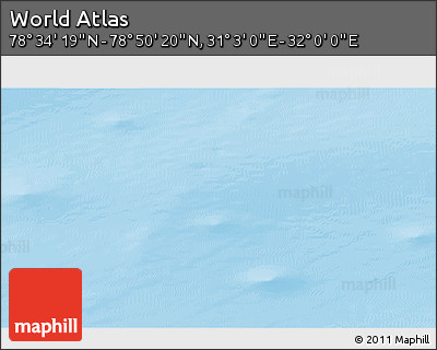 Physical 3D Map of the Area around 78° 42' 20" N, 31° 31' 29" E