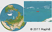 Satellite Location Map of the area around 78° 42' 20" N, 52° 46' 29" E