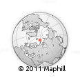 Outline Map of the Area around 78° 42' 20" N, 53° 37' 30" E, rectangular outline