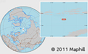 Gray Location Map of the area around 78° 42' 20" N, 54° 28' 30" E