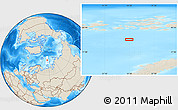 Shaded Relief Location Map of the area around 78° 42' 20" N, 54° 28' 30" E