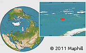 Satellite Location Map of the area around 78° 42' 20" N, 55° 19' 30" E