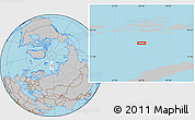 Gray Location Map of the area around 78° 42' 20" N, 56° 10' 29" E