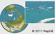 Satellite Location Map of the area around 78° 42' 20" N, 56° 10' 29" E