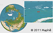 Satellite Location Map of the area around 78° 42' 20" N, 57° 1' 29" E
