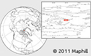 Blank Location Map of the area around 78° 42' 20" N, 83° 13' 29" W