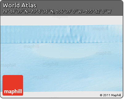 Physical 3D Map of the Area around 78° 56' 37" N, 106° 10' 30" W