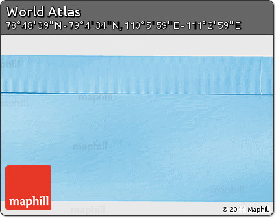 Physical 3D Map of the Area around 78° 56' 37" N, 110° 34' 29" E