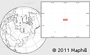 Blank Location Map of the area around 78° 56' 37" N, 144° 34' 29" E
