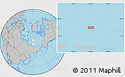 Gray Location Map of the area around 78° 56' 37" N, 149° 40' 30" E