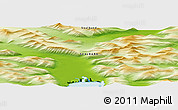 Physical Panoramic Map of the area around 78° 56' 37" N, 15° 22' 30" E