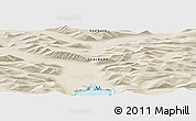 Shaded Relief Panoramic Map of the area around 78° 56' 37" N, 15° 22' 30" E