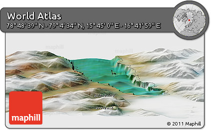 Satellite Panoramic Map of the Area around 78° 56' 37" N, 16° 13' 30" E