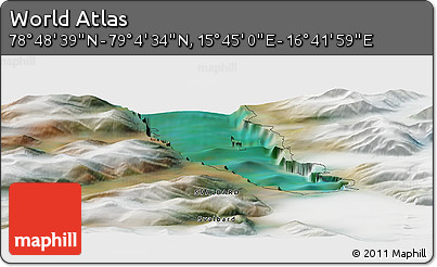 Satellite Panoramic Map of the Area around 78° 56' 37" N, 16° 13' 30" E