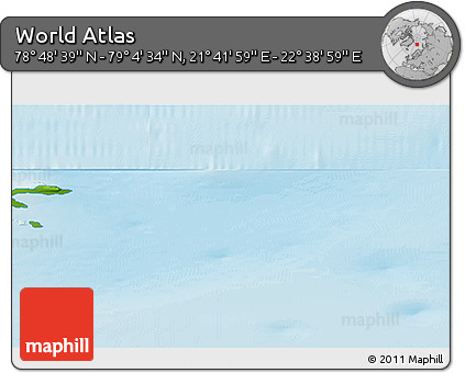 Physical 3D Map of the Area around 78° 56' 37" N, 22° 10' 29" E
