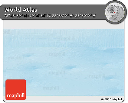 Physical 3D Map of the Area around 78° 56' 37" N, 23° 1' 29" E