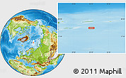 Physical Location Map of the area around 78° 56' 37" N, 33° 13' 30" E
