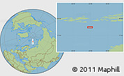 Savanna Style Location Map of the area around 78° 56' 37" N, 51° 55' 29" E