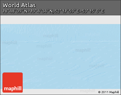 Physical 3D Map of the Area around 78° 56' 37" N, 52° 46' 29" E