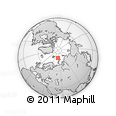 Outline Map of the Area around 78° 56' 37" N, 52° 46' 29" E, rectangular outline
