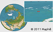 Satellite Location Map of the area around 78° 56' 37" N, 53° 37' 30" E