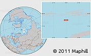 Gray Location Map of the area around 78° 56' 37" N, 54° 28' 30" E