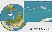 Satellite Location Map of the area around 78° 56' 37" N, 54° 28' 30" E