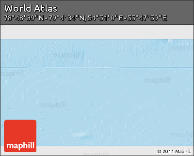 Physical 3D Map of the Area around 78° 56' 37" N, 55° 19' 30" E