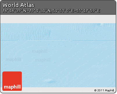 Physical 3D Map of the Area around 78° 56' 37" N, 55° 19' 30" E