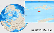 Shaded Relief Location Map of the area around 78° 56' 37" N, 56° 10' 29" E