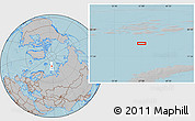 Gray Location Map of the area around 78° 56' 37" N, 57° 1' 29" E, hill shading