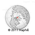 Outline Map of the Area around 78° 56' 37" N, 70° 28' 29" W, rectangular outline