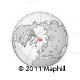 Outline Map of the Area around 79° 10' 48" N, 0° 55' 29" E, rectangular outline