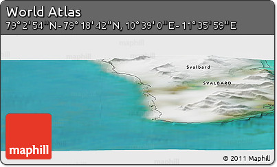 Satellite Panoramic Map of the Area around 79° 10' 48" N, 11° 7' 30" E