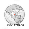 Outline Map of the Area around 79° 10' 48" N, 124° 1' 30" W, rectangular outline