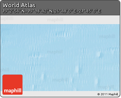Physical 3D Map of the Area around 79° 10' 48" N, 27° 16' 29" E