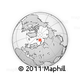 Outline Map of the Area around 79° 10' 48" N, 50° 13' 30" E, rectangular outline