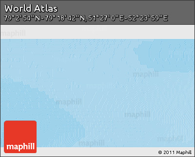 Political 3D Map of the Area around 79° 10' 48" N, 51° 55' 29" E
