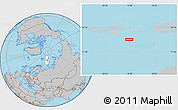 Gray Location Map of the area around 79° 10' 48" N, 51° 55' 29" E
