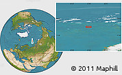 Satellite Location Map of the area around 79° 10' 48" N, 52° 46' 29" E