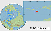 Savanna Style Location Map of the area around 79° 10' 48" N, 52° 46' 29" E