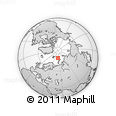Outline Map of the Area around 79° 10' 48" N, 52° 46' 29" E, rectangular outline
