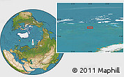 Satellite Location Map of the area around 79° 10' 48" N, 54° 28' 30" E