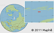 Savanna Style Location Map of the area around 79° 10' 48" N, 55° 19' 30" E