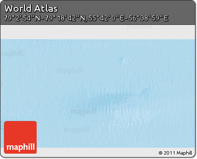Physical 3D Map of the Area around 79° 10' 48" N, 56° 10' 29" E