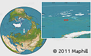 Satellite Location Map of the area around 79° 10' 48" N, 57° 1' 29" E